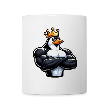 Entraînement physique fort Penguin King - Mug blanc - blanc - Devant