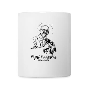 Papst Franziskus spendet seinen Segen - Tasse - Weiß - Vorne