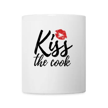 Embrasser le cuisinier - kochen - Spruch - Mug blanc - blanc - Devant