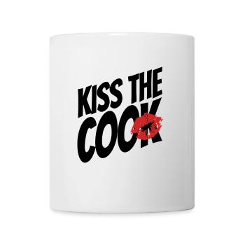 Kiss the cook - cock - pun - saying - Mug - white - Front