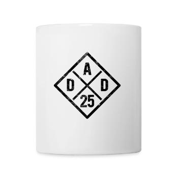 Dad 25 - Papa - Vater 2025 - Geschenk - Tasse - Weiß - Vorne
