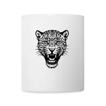 Leopard - Raubkatze, Afrika - Tasse - Weiß - Vorne
