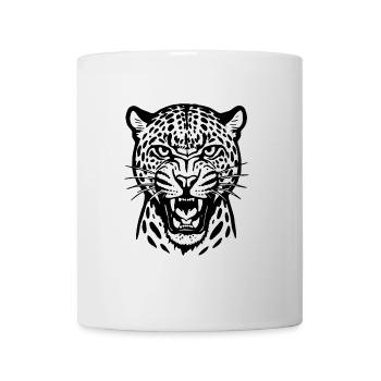 Leopard - Raubkatze, Afrika - Tasse - Weiß - Vorne