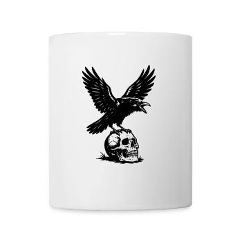 Black Raven - Skull - Mythology - Mug - white - Front