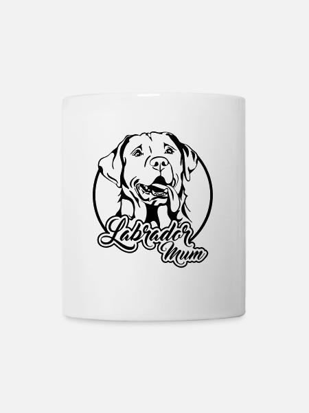 LABRADOR MUM Mama Labbi Hund Hunde Wilsigns - Tasse - Weiß