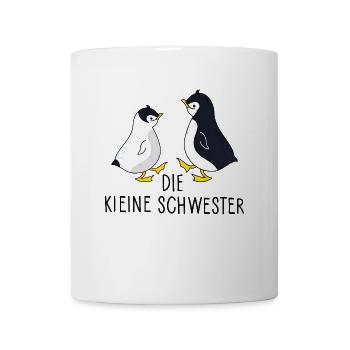 Dei kleine Schwester (Pinguin) - Tasse - Weiß - Vorne