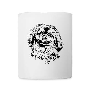 PEKINGESE mom dog dogs portrait wilsigns dogs - Mug - white - Front