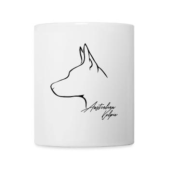AUSTRALIAN KELPIE chien chiens chien de troupeau Wilsigns - Mug blanc - blanc - Devant