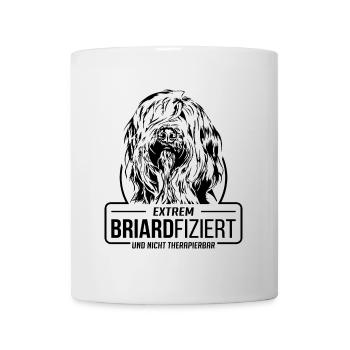 BRIARDFIZIERT Briard Hundespruch Hunde Wilsigns - Tasse - Weiß - Vorne