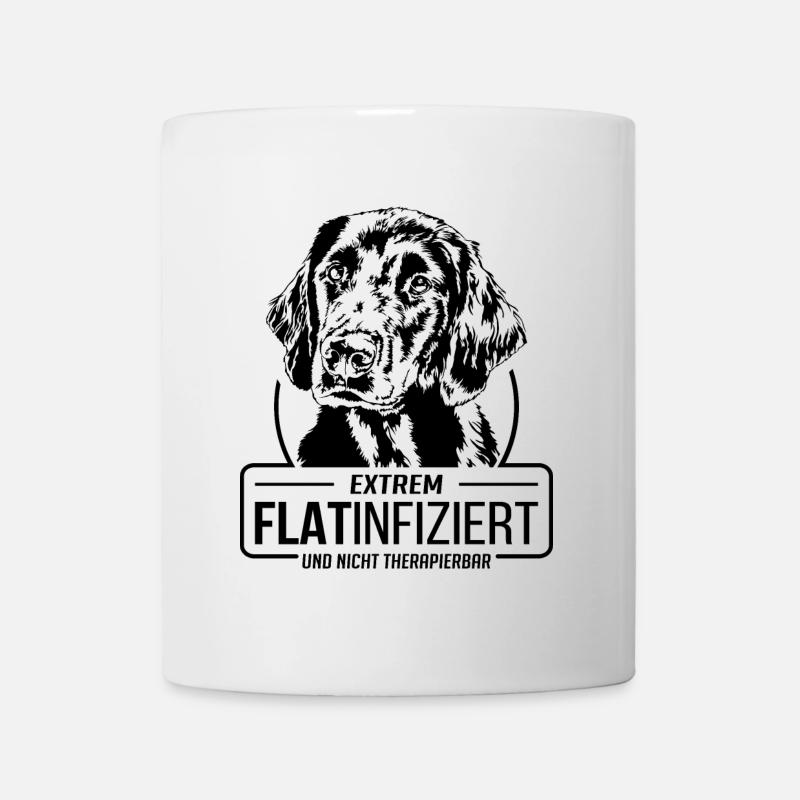 FLATINFIZIERT Flat Coated Retriever Hunde Wilsigns - Tasse - Weiß