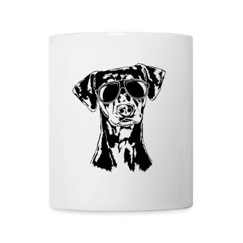 GERMAN PINSCHER cool sunglasses dog Wilsigns - Mug - white - Front