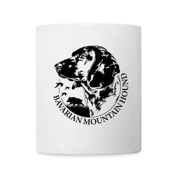 BAVARIAN MOUNTAIN HOUND Chiens de chasse Wilsigns - Mug blanc - blanc - Devant