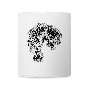 KERRY BLUE TERRIER Portrait Hund Hunde Wilsigns - Tasse - Weiß - Vorne
