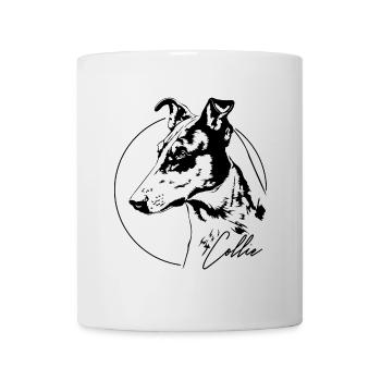 KURZHAAR COLLIE Portrait Hund Hunde Wilsigns - Tasse - Weiß - Vorne
