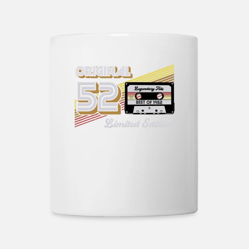 1952 Jahrgang 70 Geburtstag Retro Vintage Geschenk - Tasse - Weiß