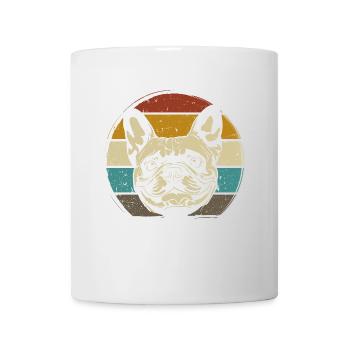 Français Bulldog Français Bulldog rétro - Mug blanc - blanc - Devant
