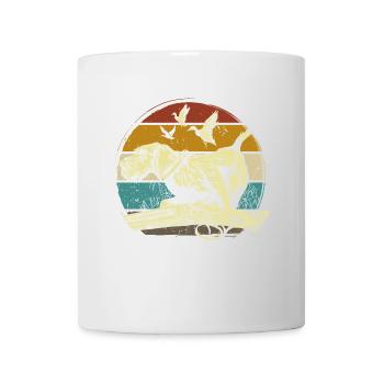 Motif allemand de chasseur de chien à poil de fil - Mug blanc - blanc - Devant