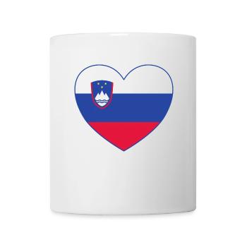 Slovenia Flag Heart - Mug - white - Front