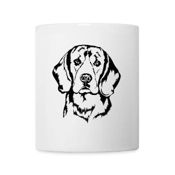 BEAGLE Hundeportrait Hund Hunde Wilsigns Jagdhund - Tasse - Weiß - Vorne