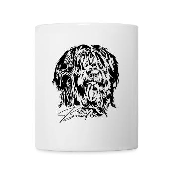 BRIARD Dog Dogs Dog Portrait Pedigree Dog Wilsigns - Mug - white - Front