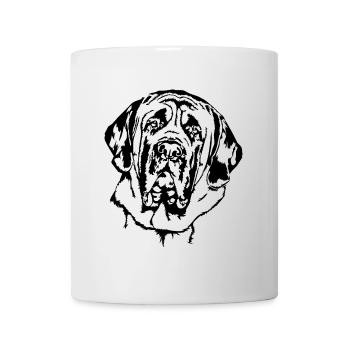 DEUTSCH MASTIFF Dogs Portrait pedigree dog Wilsigns - Mug - white - Front