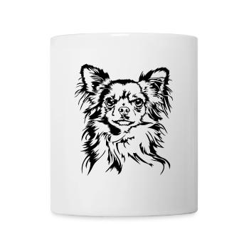CHIHUAHUA Hundeportrait Hunde Wilsigns - Tasse - Weiß - Vorne