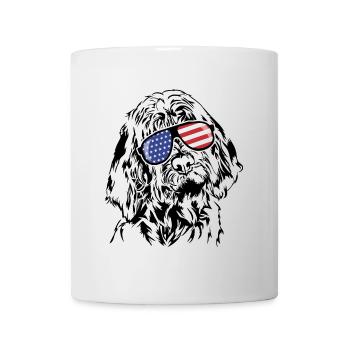 SPINONE ITALIANO America Flag Dogs Wilsigns - Mug - white - Front