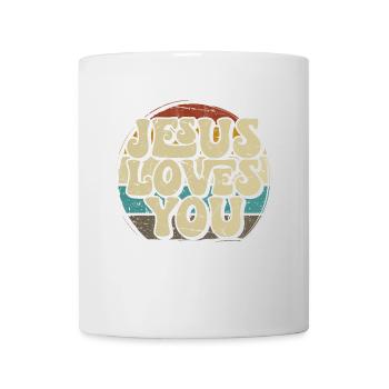 Jésus t’aime - Christian - Mug blanc - blanc - Devant