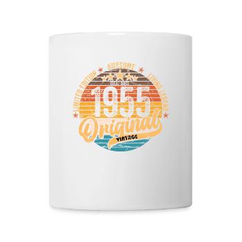 1955 Anniversaire né en 1955 Retro Vintage - Mug blanc - blanc - Devant