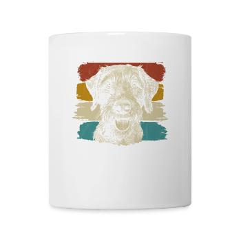 Chasse au chien allemand à poil dur Hunter Retro Vintage - Mug blanc - blanc - Devant