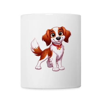 epagneul breton 5 - Mug blanc - blanc - Devant