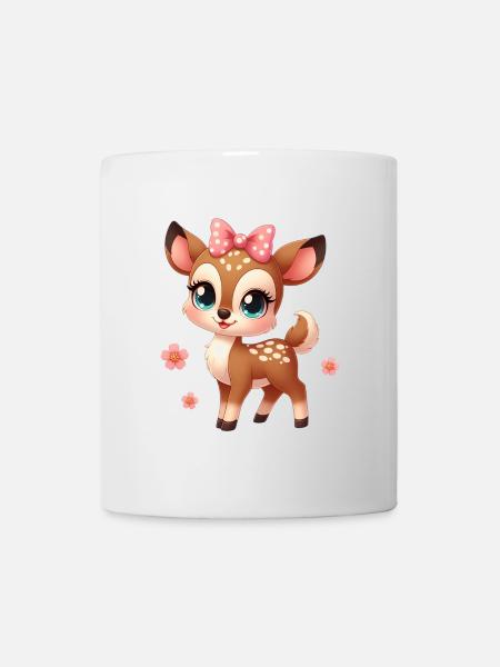 Cute Little Fawn 5 - Mug - white