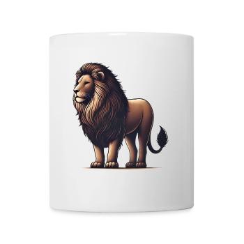 Lion majestueux Illustration TShirt - Mug blanc - blanc - Devant