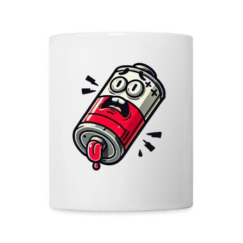 Batterie faible Maman Drôle Parent Design - Mug blanc - blanc - Devant