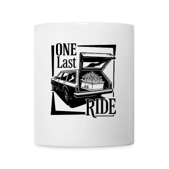 Un dernier voyage, design de corbillard vintage - Mug blanc - blanc - Devant