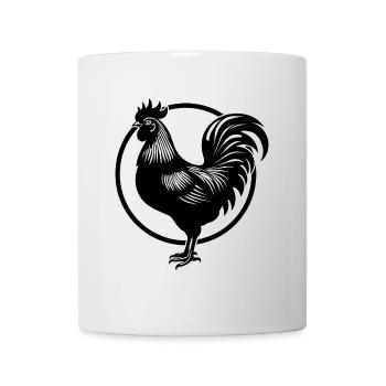 Rooster Emblem – Proud Farm Animal - Mug - white - Front