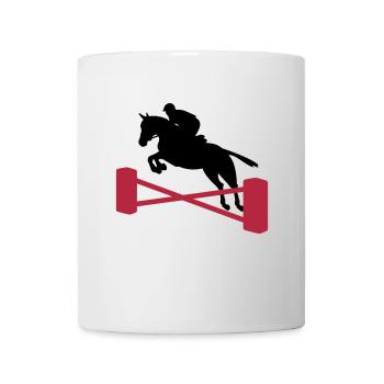 show jumping - Mug - white - Front