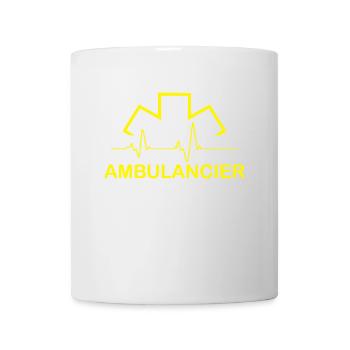 ambulancier entreprise logo - Mug blanc - blanc - Devant