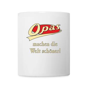 Opas machen die Welt schöner - Tasse - Weiß - Vorne