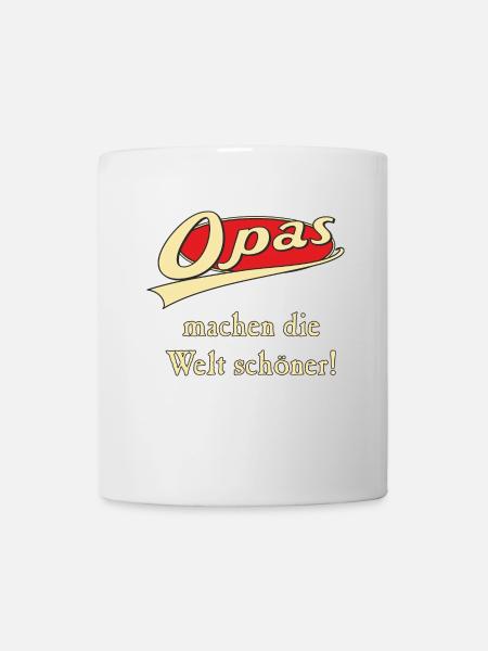 Opas machen die Welt schöner - Tasse - Weiß