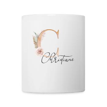 Christiane! Name Boho - Mug - white - Front
