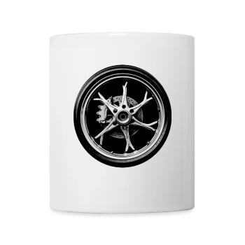 Jante moto - Mug blanc - blanc - Devant