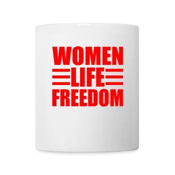 Women life freedom - Mug blanc - blanc - Devant