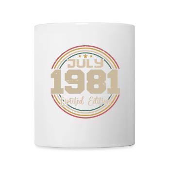 1981 Birthday July 1981 Gift July 1981 - Mug - white - Front