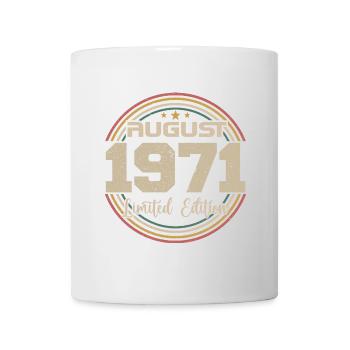 Vintage Born August 1971 Birthday Gift 1971 - Mug - white - Front