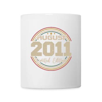Millésime Né(e) Août 2011 Cadeau Anniversaire 2011 - Mug blanc - blanc - Devant