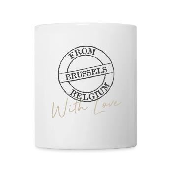 Brüssel mit Liebe - Tasse - Weiß - Vorne