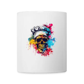 Koch Chef Totenkopf - Mug - white - Front