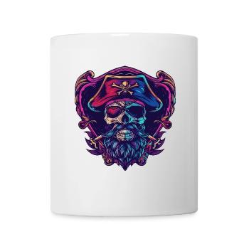 Squelette de pirate - Mug blanc - blanc - Devant