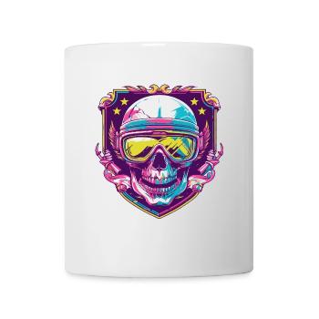 Ski Ski Goggles Skull - Mug - white - Front